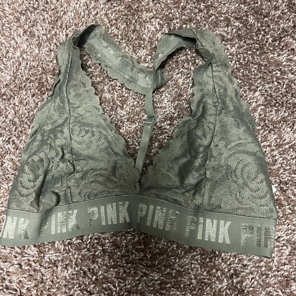 PINK/VS green bralette